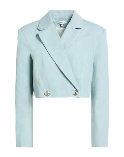 Sage And Ivy Woman Blazer Blue Size 4 Viscose, Polyester, Nylon