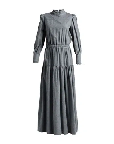 Sage And Ivy Woman Maxi Dress Grey Size 4 Cotton In Gray