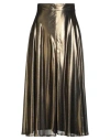 Sage And Ivy Woman Midi Skirt Gold Size 4 Polyester In Gold