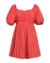 Sage And Ivy Woman Mini Dress Red Size 4 Cotton, Silk In Red