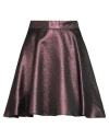 Sage And Ivy Woman Mini Skirt Plum Size 4 Polyester, Acetate, Viscose, Textile Fibers In Purple