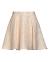Sage And Ivy Woman Mini Skirt Sand Size 6 Polyester, Acetate, Polyamide In Neutral