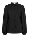 Sage And Ivy Woman Shirt Black Size 4 Cotton, Elastane In Black
