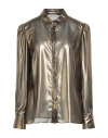 Sage And Ivy Woman Shirt Gold Size 2 Polyester In Gold