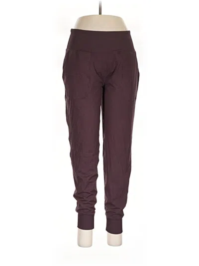 Pre-owned Sage Collective Active Pants In Burgundy