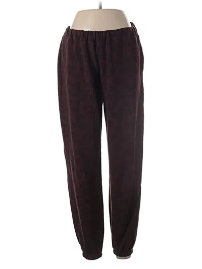 Pre-owned Sage Collective Casual Pants In Burgundy