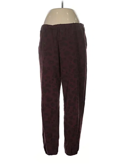 Pre-owned Sage Collective Casual Pants In Burgundy