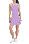 Sage Collective Center Court Cutout Sport Dress In Sheer Lilac
