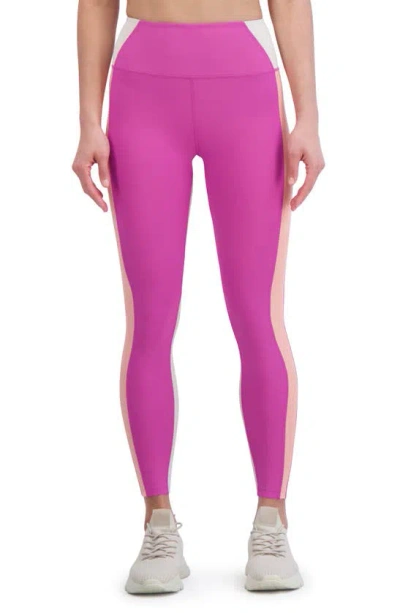 Sage Collective Colorblock Leggings In Pink