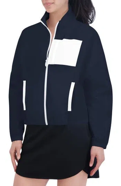 Sage Collective Sage Collective Colorblock Rainmaker Woven Jacket In Myth