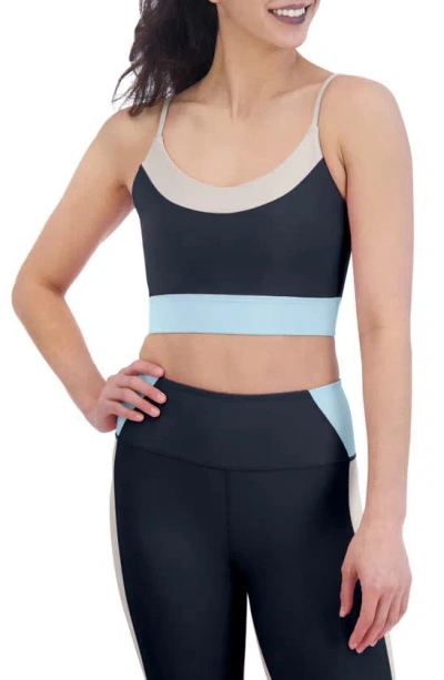 Sage Collective Colorblock Sports Bra In Myth