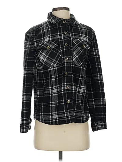 Pre-owned Sage Collective Fleece Jacket In Black