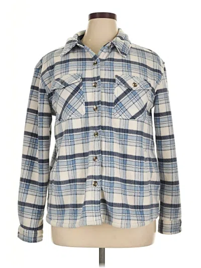 Pre-owned Sage Collective Fleece Jacket In Blue