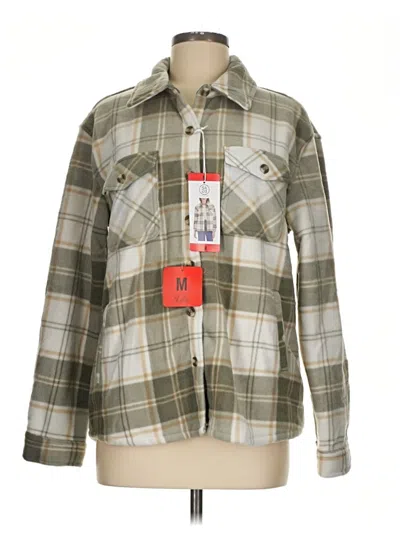Sage Collective Fleece Jacket In Gray