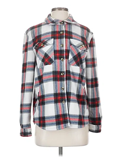 Pre-owned Sage Collective Fleece Jacket In White