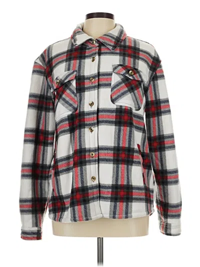 Pre-owned Sage Collective Fleece Jacket In White