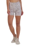 Sage Collective Sage Collective Leopard Sparkle Bike Shorts In Leopard Speckle