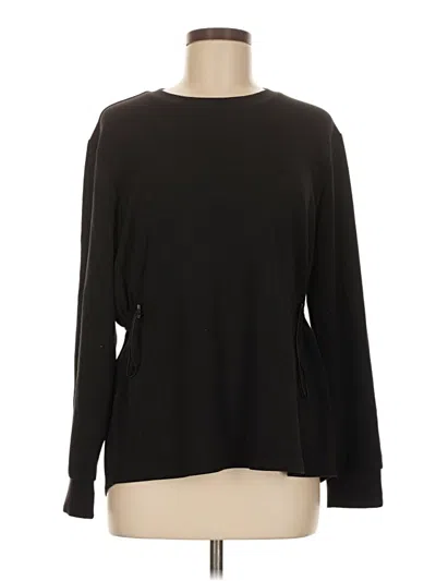 Pre-owned Sage Collective Long Sleeve Top Black Boatneck Tops