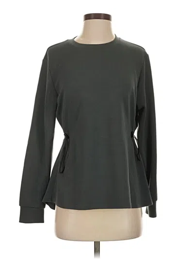 Pre-owned Sage Collective Long Sleeve Top Gray Crew Neck Tops