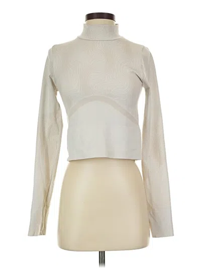 Pre-owned Sage Collective Long Sleeve Turtleneck In White