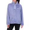 Sage Collective Sage Collective Satin Trim Faux Shearling Tunic In Country Blue