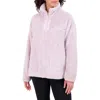 Sage Collective Sage Collective Satin Trim Faux Shearling Tunic In Iris