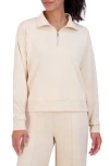 Sage Collective Sage Collective Scuba Half Zip Pullover In Tapioca