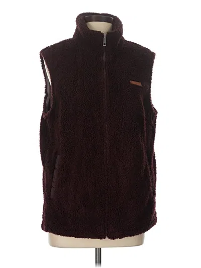 Pre-owned Sage Collective Sweater Vest In Burgundy