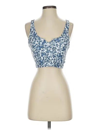 Pre-owned Sage Collective Tank Top Blue Strapless Neckline Tops