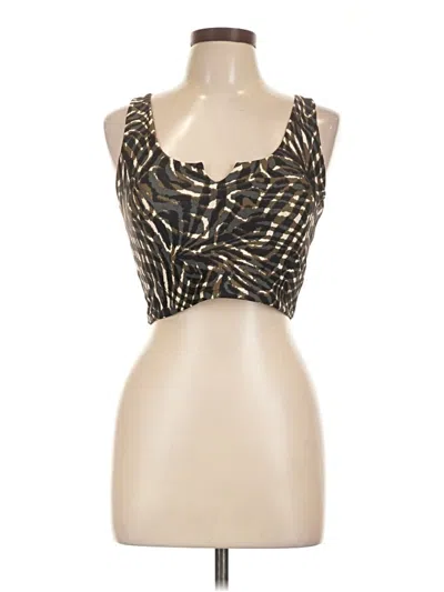 Pre-owned Sage Collective Tank Top Brown Halter Neckline Tops