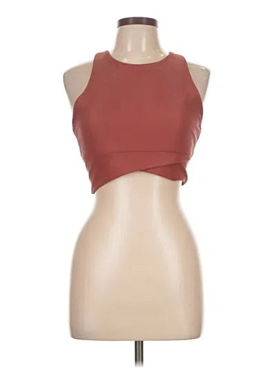 Pre-owned Sage Collective Tank Top Brown Halter Neckline Tops