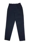 Sage De Crêt Women's High Density Cotton Hemp Tapered Pants In Navy In Blue