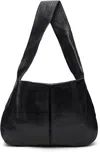Sage Nation Black Box Pleat Leather Bag In Black