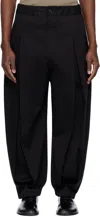 Sage Nation Box-pleat Wide-leg Trousers In Black Bd3876 300*
