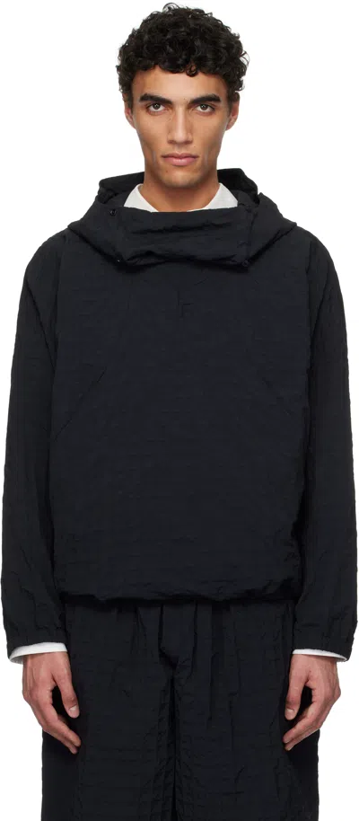 Sage Nation Black Factor Smock Jacket In Black Check