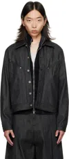 Sage Nation Black Jiji Denim Jacket In Black