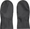 Sage Nation Black Leather Mittens In Black