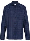 Sage Nation Check-pattern Shirt In Blue