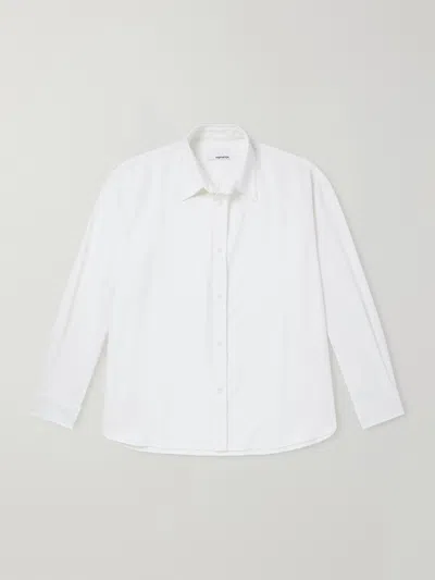 Sage Nation Chisholm Poplin Shirt In White