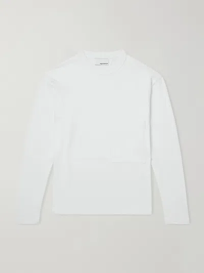 Sage Nation Cross Stitch Cotton-jersey T-shirt In White