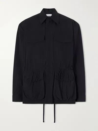 Sage Nation Field Cotton-blend Jacket In Black