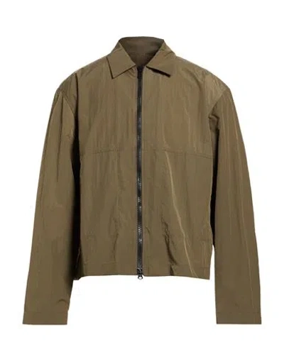 Sage Nation Man Jacket Military Green Size L Polyamide In Brown