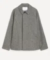 Sage Nation Mens Takeshi Charcoal Wool Jacket In Gray