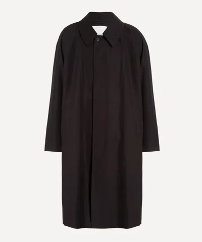 Sage Nation Mens Westminster Overcoat In Black