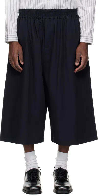 Sage Nation Navy Factor Shorts In Black