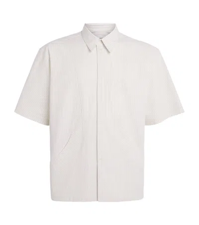 Sage Nation Pinstripe Takeshi Shirt In White