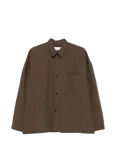 Sage Nation Pocket Parka Shirt In Brown