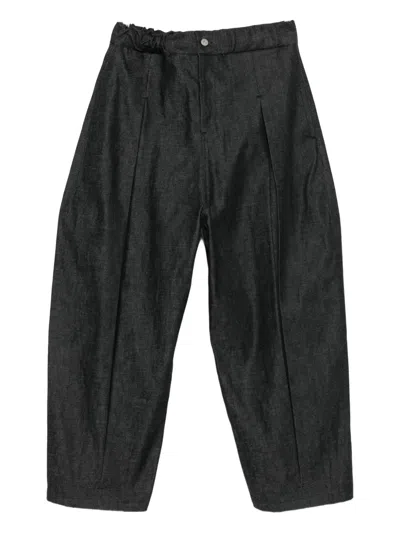 Sage Nation Wide-leg Trousers In Black