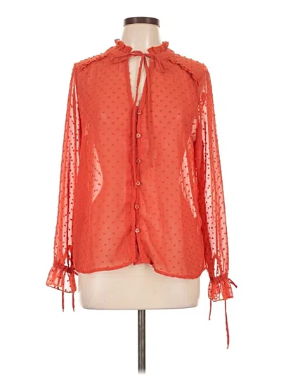 Pre-owned Sage The Label 3/4 Sleeve Blouse In Red