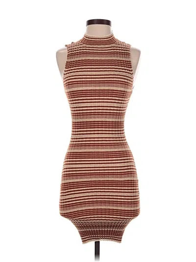 Pre-owned Sage The Label Casual Dress In Brown